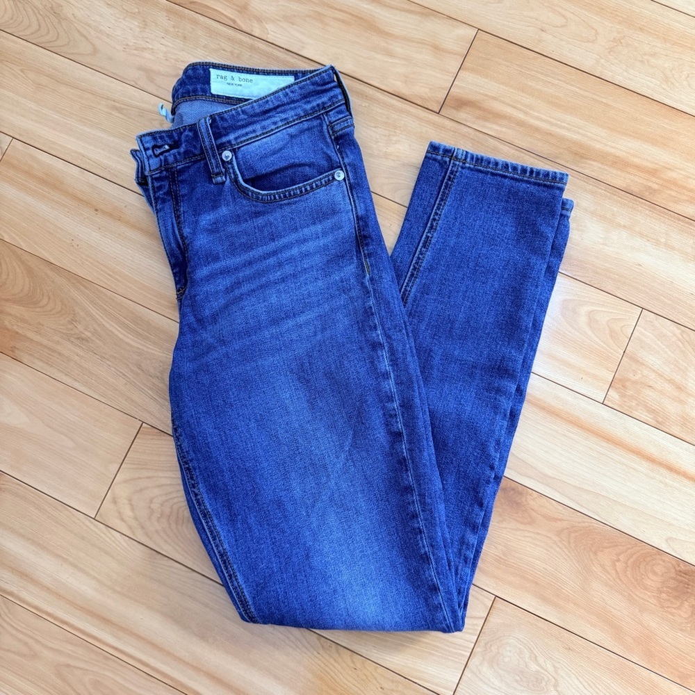 Rag and bone Catie mid rise skinny jeans dark wash women’s size 28
